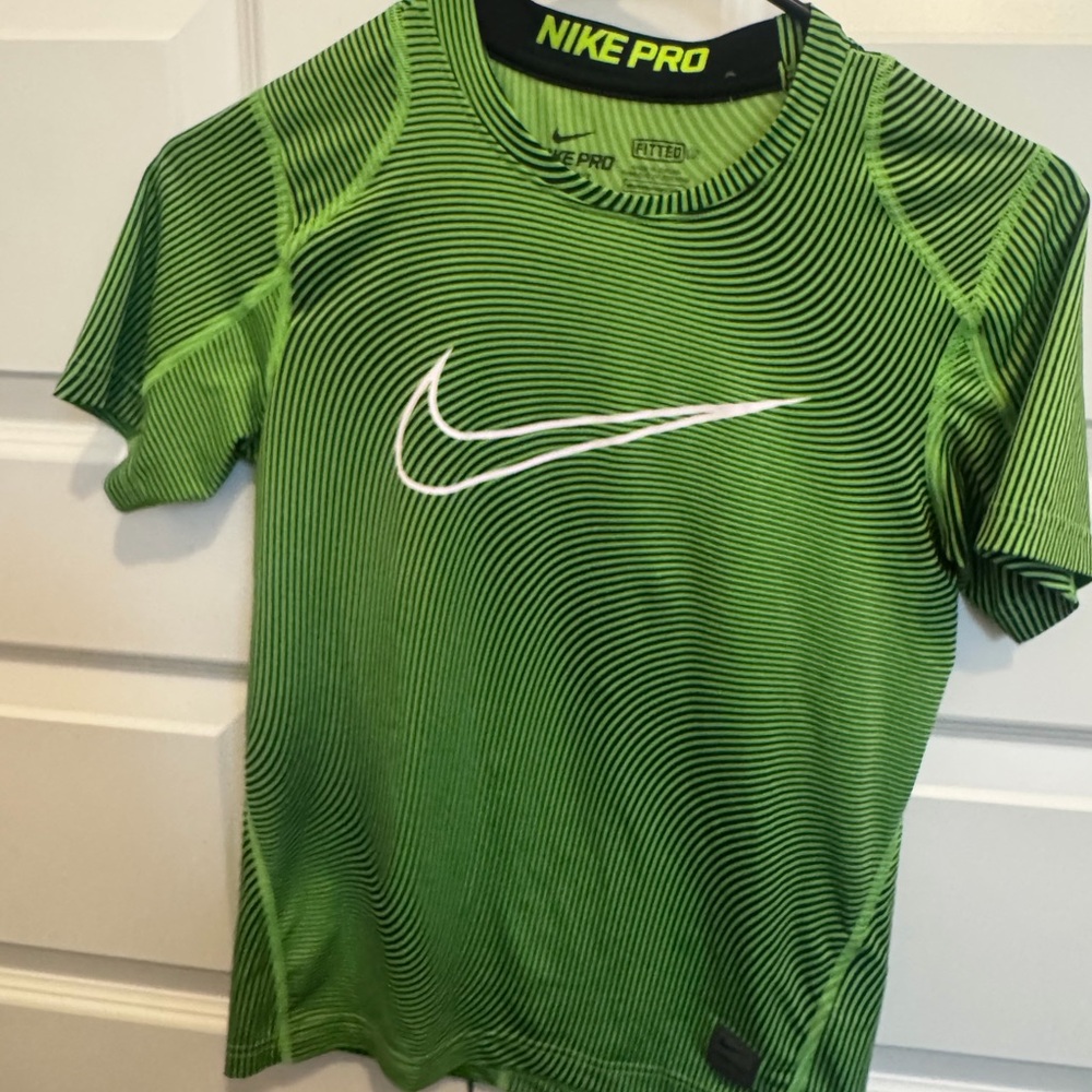 Nike Kids Lime Green Pro Tee